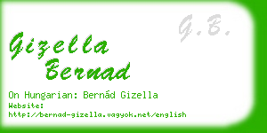 gizella bernad business card